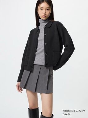 Uniqlo Milano Ribbed Knitted Jacket